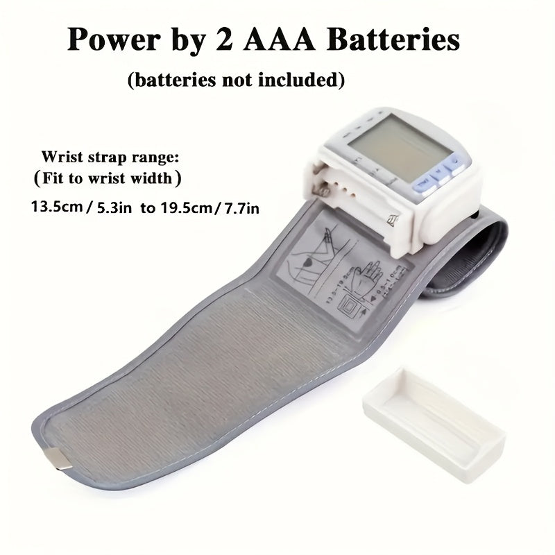 CHANG KUN Automatic Wrist Blood Pressure Monitor - Digital Sphygmomanometer, With Large LCD And Adjustable Cuff