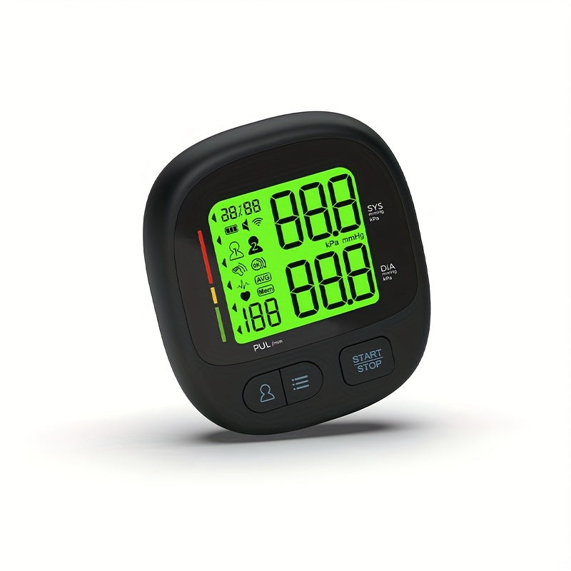 Digital Wrist Blood Pressure Monitor With Automatic Cuff, Featuring 240 Memory Storage Capacity, Equipped With A Large Backlit LCD Display, Black Device Comes With An Adjustable Comfort-fit Grey Cuff, Batteries Not Included.