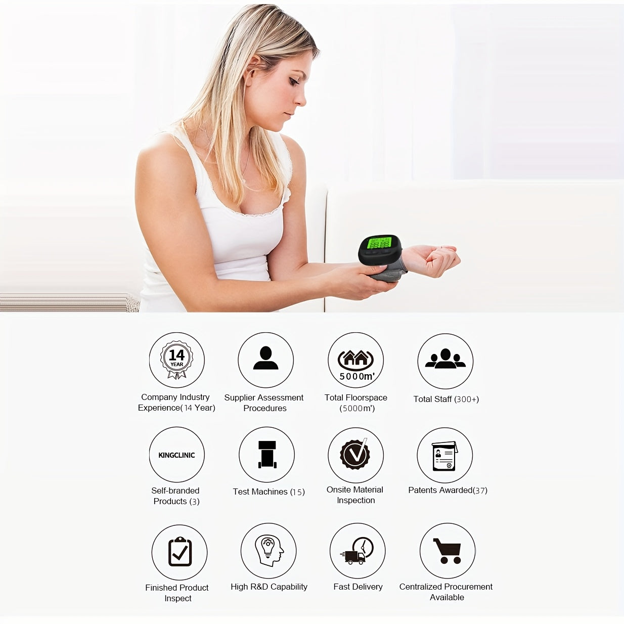 Digital Wrist Blood Pressure Monitor With Automatic Cuff, Featuring 240 Memory Storage Capacity, Equipped With A Large Backlit LCD Display, Black Device Comes With An Adjustable Comfort-fit Grey Cuff, Batteries Not Included.
