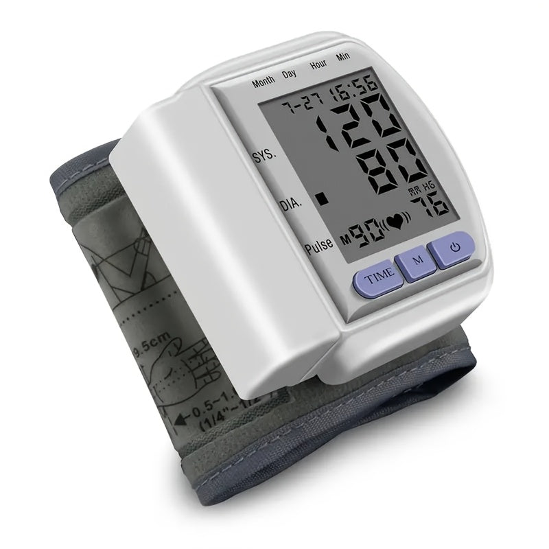 CHANG KUN Automatic Wrist Blood Pressure Monitor - Digital Sphygmomanometer, With Large LCD And Adjustable Cuff