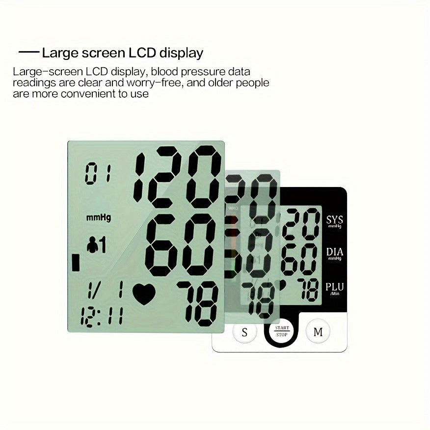 CHANGKUN Digital Wrist Blood Pressure Monitor for Adults - Automatic Sphygmomanometer with Heart Rate, Adjustable Cuff & Memory Storage (2 AAA Batteries Not Included), Medical Wrist Device | Userfriendly Design | Easy Button Interface, Blood Pressure