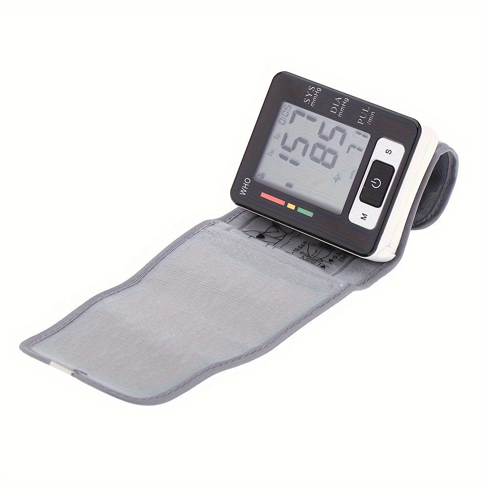 CHANGKUN Automatic Wrist Blood Pressure Monitor - Digital Sphygmomanometer With Heart Rate and Adjustable Cuff