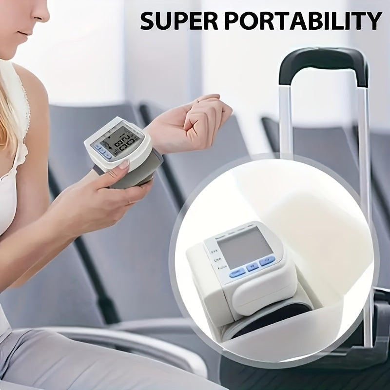 CHANG KUN Automatic Wrist Blood Pressure Monitor - Digital Sphygmomanometer, With Large LCD And Adjustable Cuff