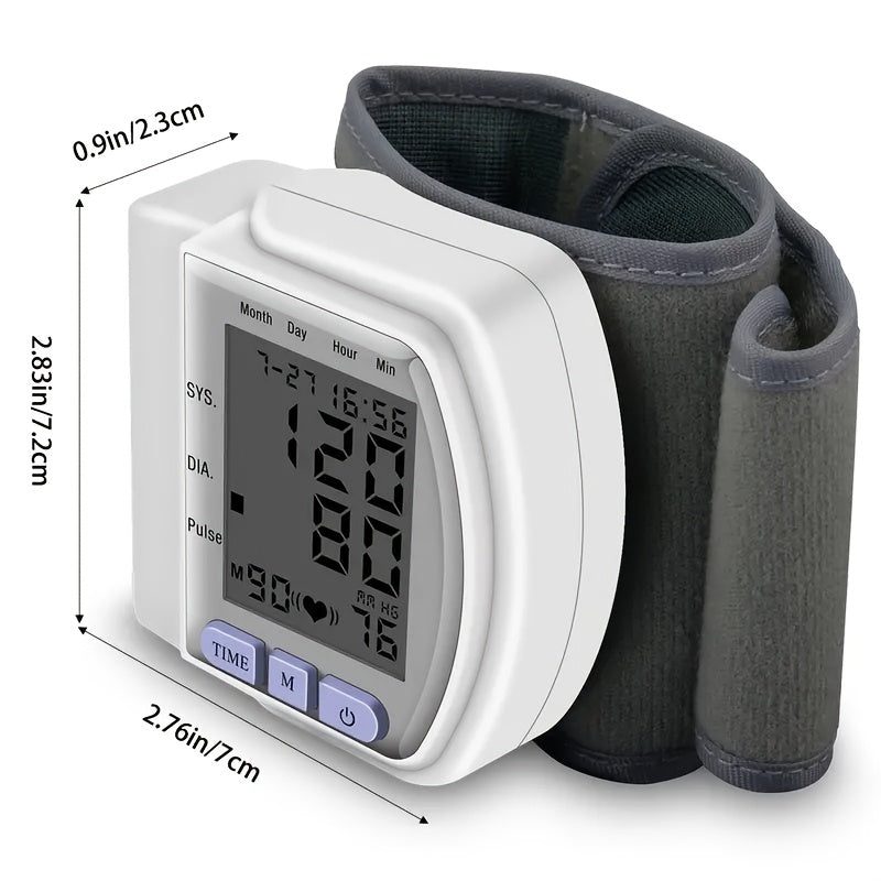 CHANG KUN Automatic Wrist Blood Pressure Monitor - Digital Sphygmomanometer, With Large LCD And Adjustable Cuff