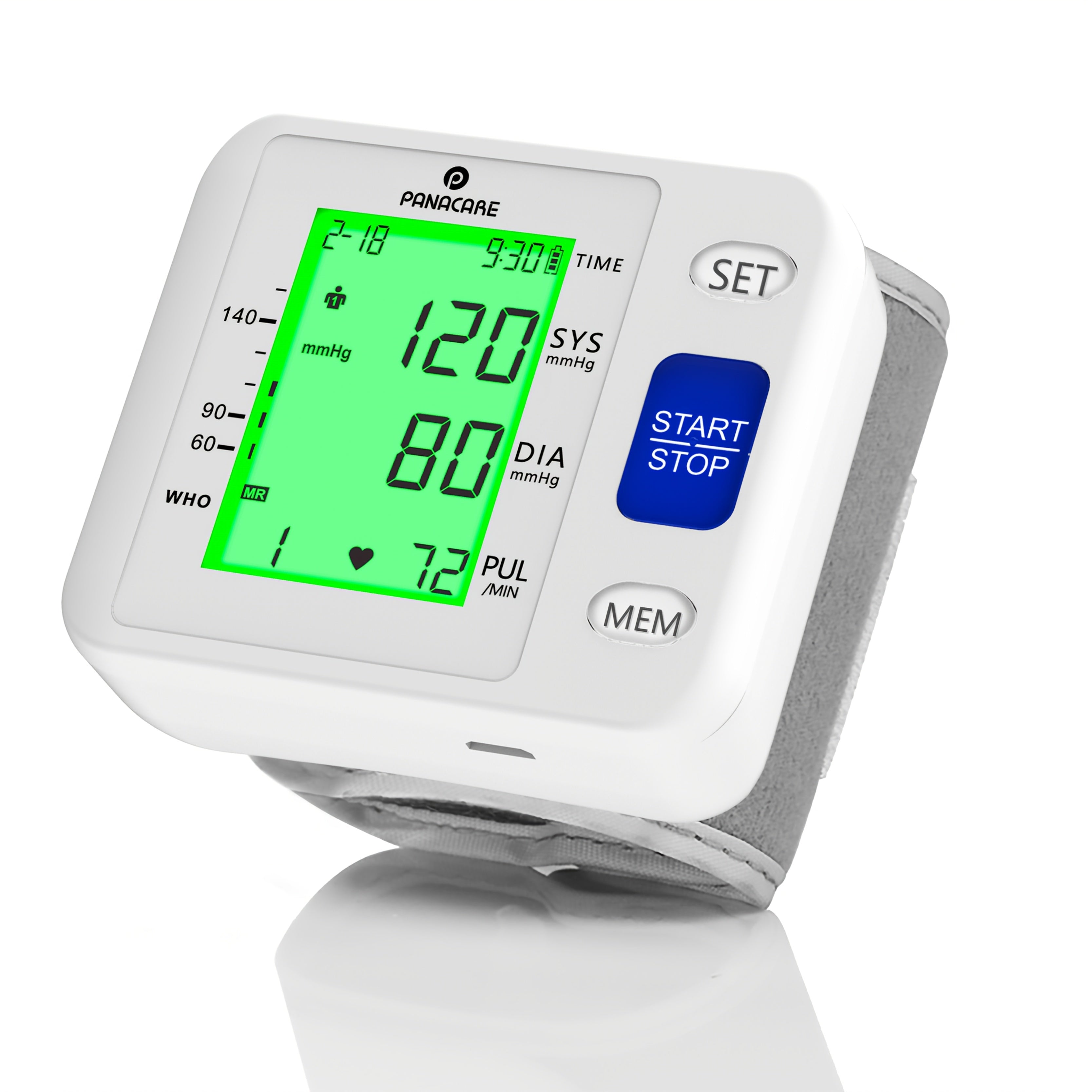 2025 Upgraded Wrist Blood Pressure Monitor - Digital BP Machine with Tri-Backlit Display, Auto Inflation, Adjustable Cuff (5.31-7.68 Inch), 99x2 Memory & Storage Case, USB-Powered (BSX312), Blood Pressure Machine for Adults Wrist, Health Monitoring, Sleek