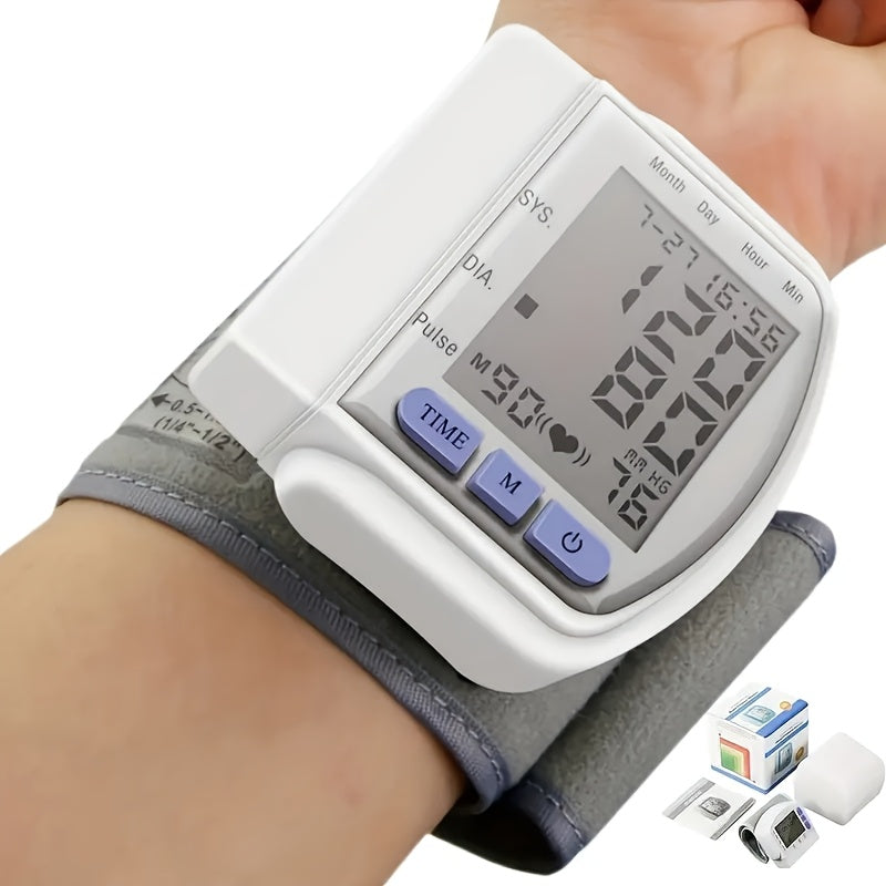 CHANG KUN Automatic Wrist Blood Pressure Monitor - Digital Sphygmomanometer, With Large LCD And Adjustable Cuff